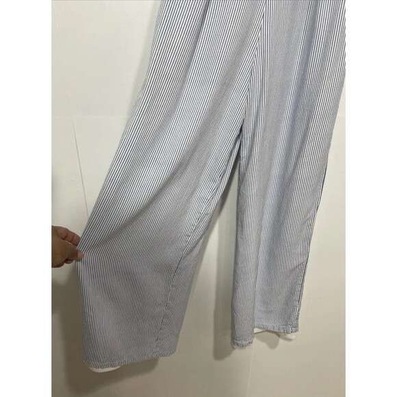 Japna Jumpsuit Womens Small Blue White Stripes Beachy‎ Boho Resort Festival - Picture 4 of 7